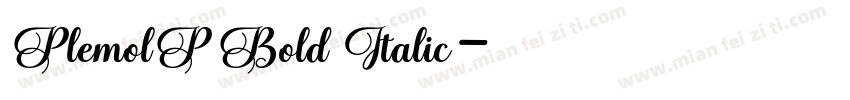 PlemolP Bold Italic字体转换